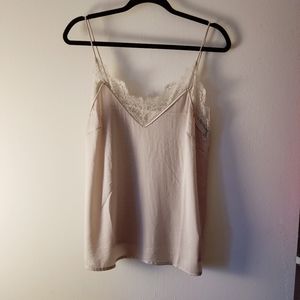 Lace Trim Satin Camisole
